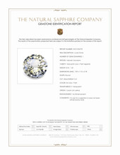 1.43 Ct. Bi Color / Parti Sapphire from Ceylon (Sri Lanka) Scan Report