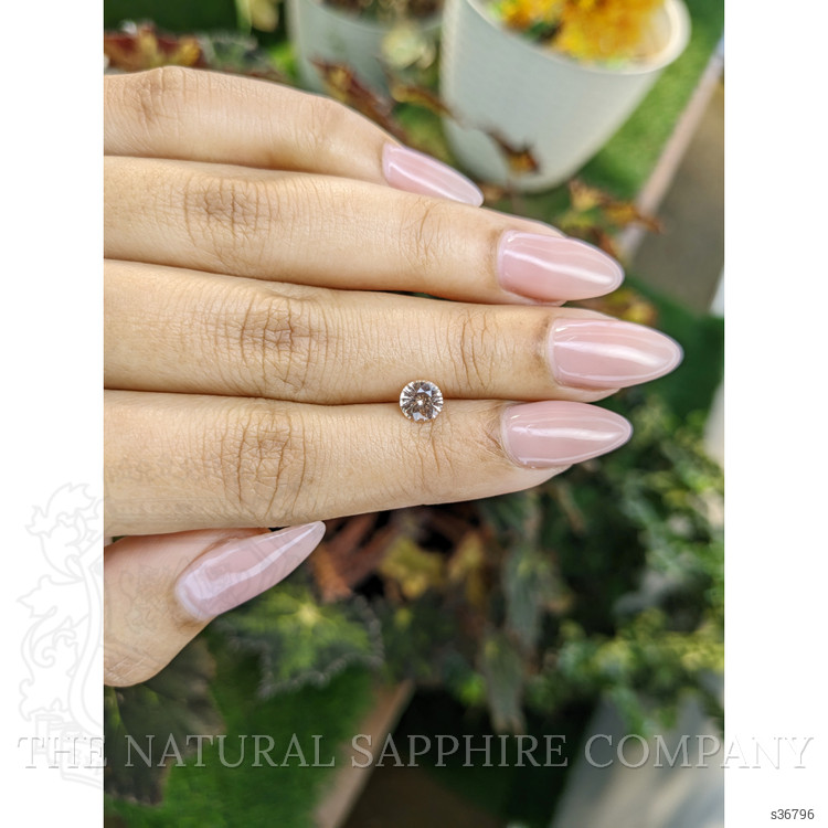 0.82 Ct. Peach Sapphire from Ceylon (Sri Lanka)