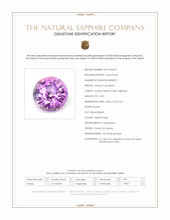 0.90 Ct. Pinkish Purple Sapphire from Ceylon (Sri Lanka) Scan Report