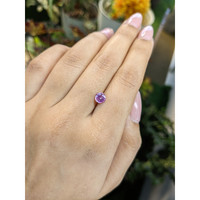 0.90 Ct. Pinkish Purple Sapphire from Ceylon (Sri Lanka) Life Style