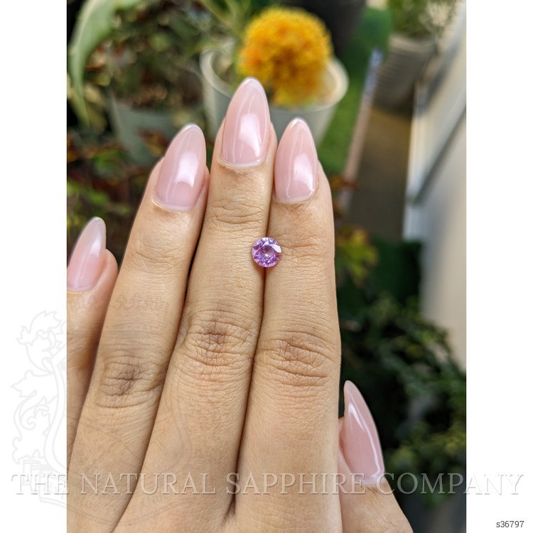 0.90 Ct. Pinkish Purple Sapphire from Ceylon (Sri Lanka)