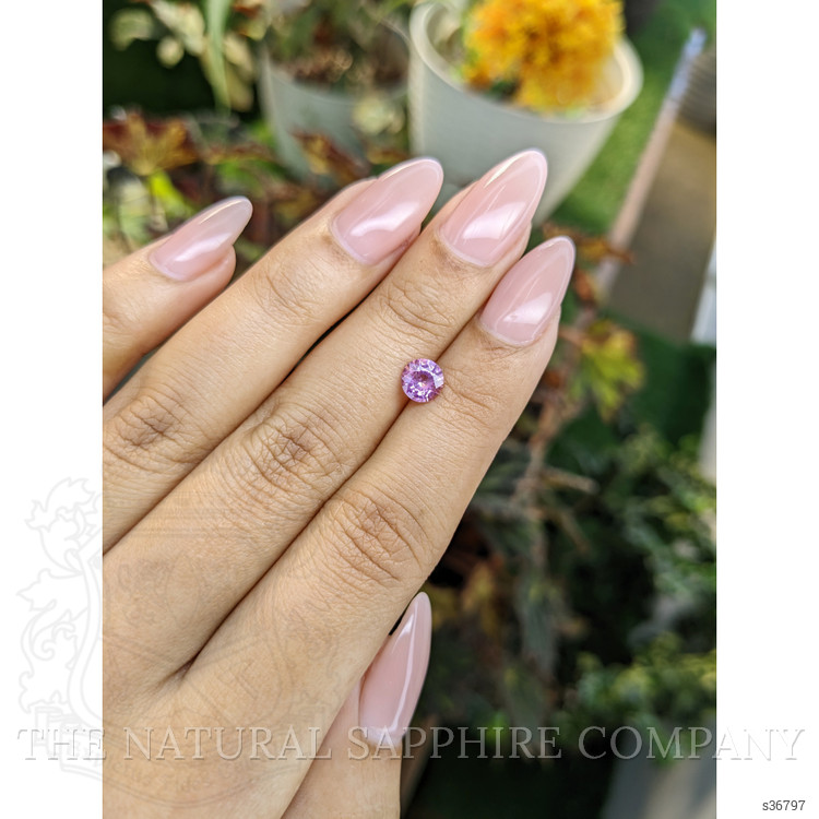 0.90 Ct. Pinkish Purple Sapphire from Ceylon (Sri Lanka)