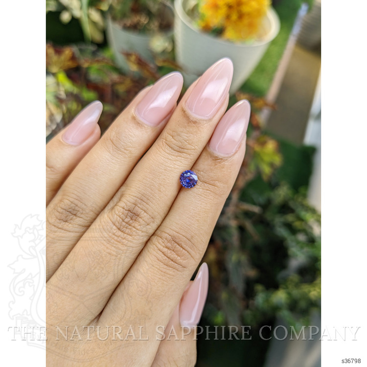 0.74 Ct. Bi Color Sapphire from Ceylon (Sri Lanka)
