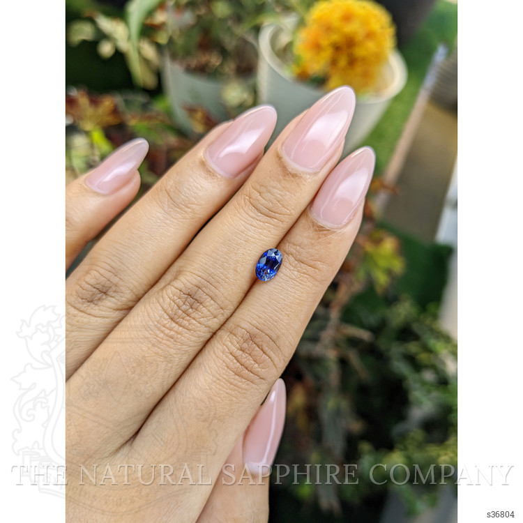 0.99 Ct. Blue Sapphire from Ceylon (Sri Lanka)