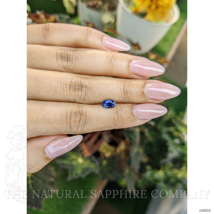 0.99 Ct. Blue Sapphire from Ceylon (Sri Lanka)