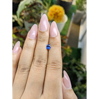 0.58 Ct. Blue Sapphire from Ceylon (Sri Lanka) Life Style