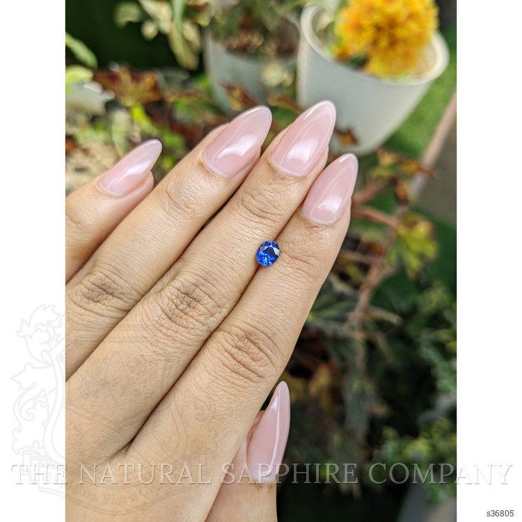0.58 Ct. Blue Sapphire from Ceylon (Sri Lanka)