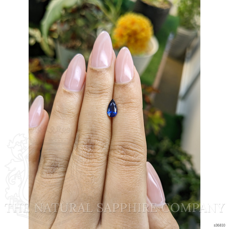 0.88 Ct. Blue Sapphire from Ceylon (Sri Lanka)