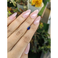 0.88 Ct. Blue Sapphire from Ceylon (Sri Lanka) Life Style