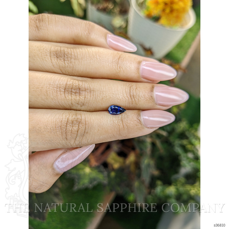 0.88 Ct. Blue Sapphire from Ceylon (Sri Lanka)