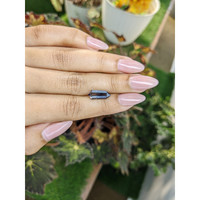 3.78 Ct. Greyish Blue Sapphire Crystal from Ceylon (Sri Lanka) Life Style