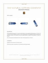 2.76 Ct. Bi Color Rough Sapphire Crystal from Ceylon (Sri Lanka) Appraisal