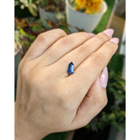 1.94 Ct. Blue Rough Sapphire Crystal from Ceylon (Sri Lanka) Life Style