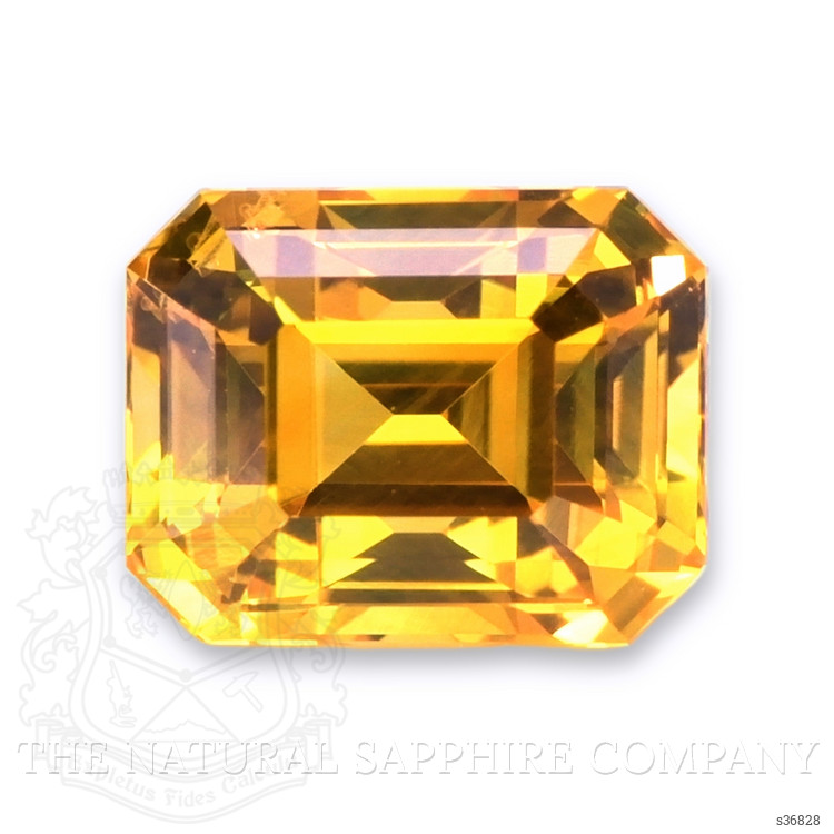 3.12 Ct. Orangish Yellow Sapphire from Ceylon (Sri Lanka)