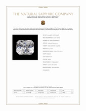 4.06 Ct. White Sapphire from Ceylon (Sri Lanka) Scan Report