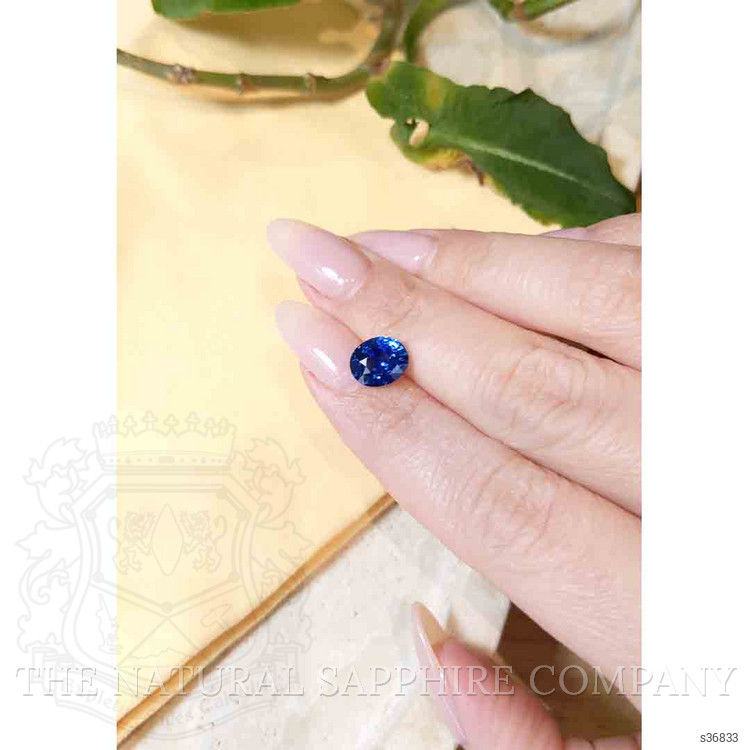 3.05 Ct. Blue Sapphire from Ceylon (Sri Lanka)