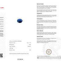 2.20 Ct. Blue Sapphire from Ceylon (Sri Lanka) Scan Report