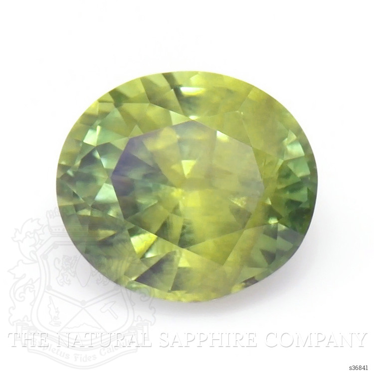 0.93 Ct. Yellowish Green Sapphire from Ceylon (Sri Lanka)