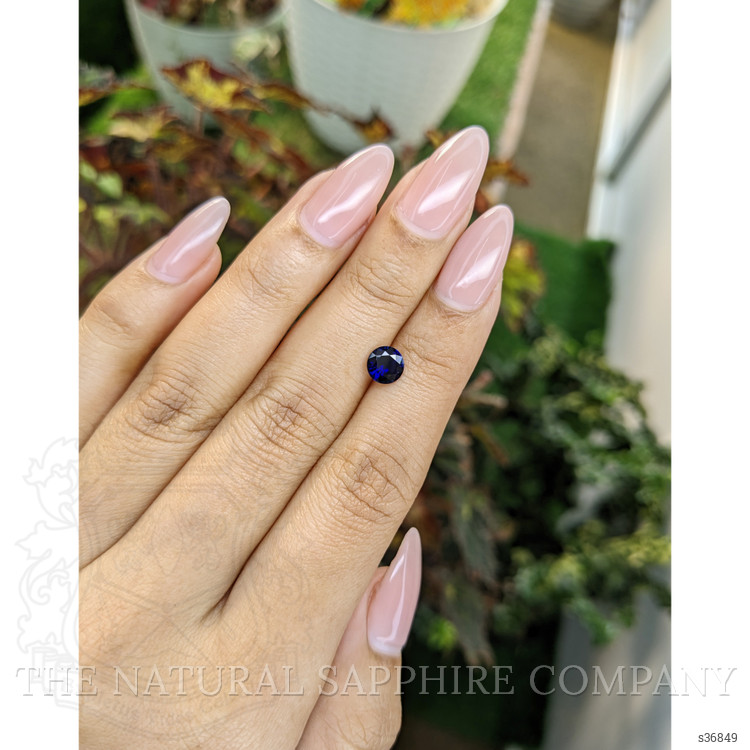 0.87 Ct. Blue Sapphire from Ceylon (Sri Lanka)