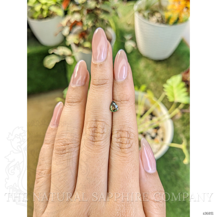 0.60 Ct. Yellowish Green Sapphire from Madagascar