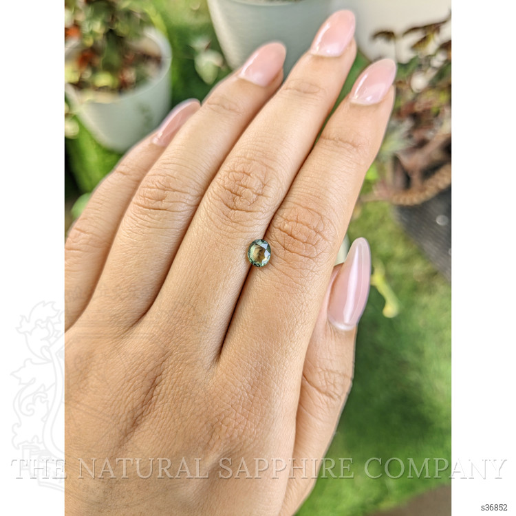 0.75 Ct. Yellowish Green Sapphire from Madagascar