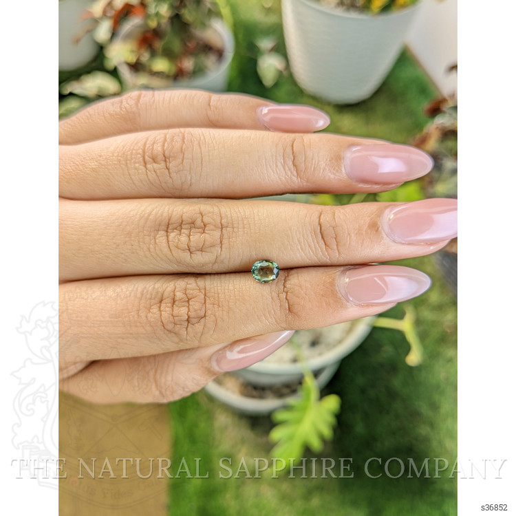 0.75 Ct. Yellowish Green Sapphire from Madagascar