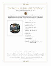 0.79 Ct. Bi Color Sapphire from Madagascar Scan Report