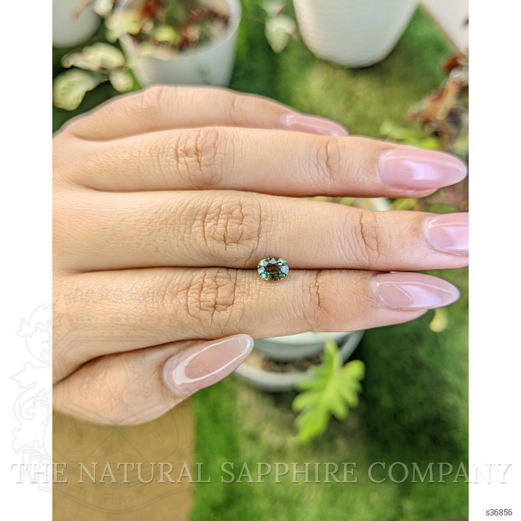 0.82 Ct. Green Sapphire from Madagascar