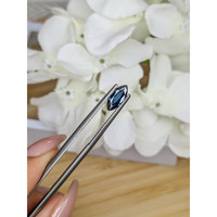 0.85 Ct. Greenish Blue Sapphire from Madagascar Life Style