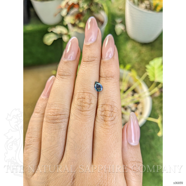 0.62 Ct. Greenish Blue Sapphire from Madagascar