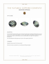0.84 Ct. Brownish Green Sapphire from Madagascar Appraisal