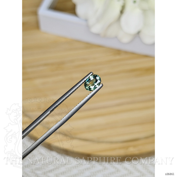 0.87 Ct. Green Sapphire from Madagascar