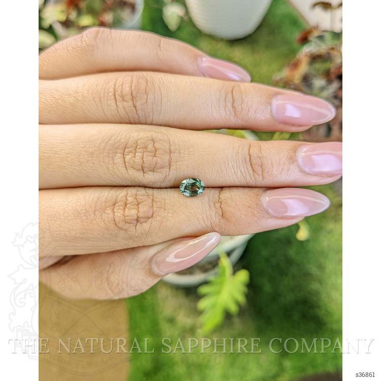 0.87 Ct. Green Sapphire from Madagascar