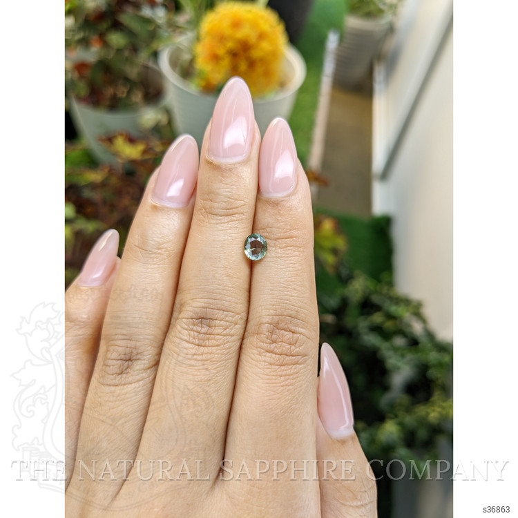 0.77 Ct. Green Sapphire from Madagascar