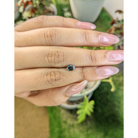 0.62 Ct. Green Sapphire from Madagascar Life Style