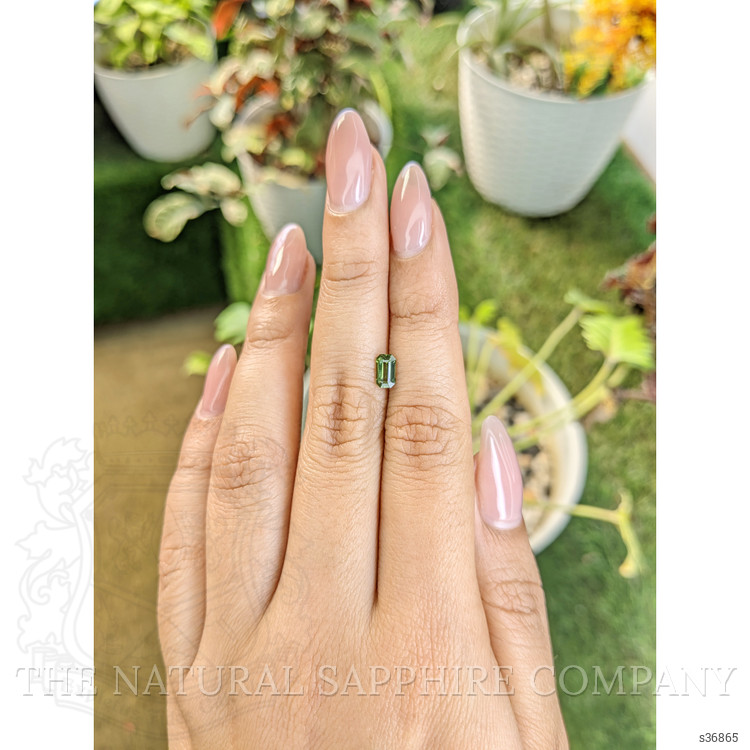 0.68 Ct. Yellowish Green Sapphire from Madagascar