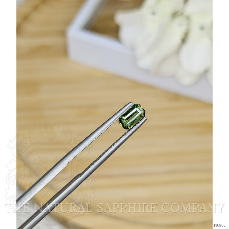 0.68 Ct. Yellowish Green Sapphire from Madagascar