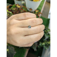 0.82 Ct. Green Sapphire from Madagascar Life Style