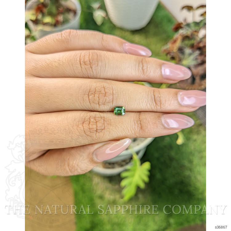 0.65 Ct. Green Sapphire from Madagascar