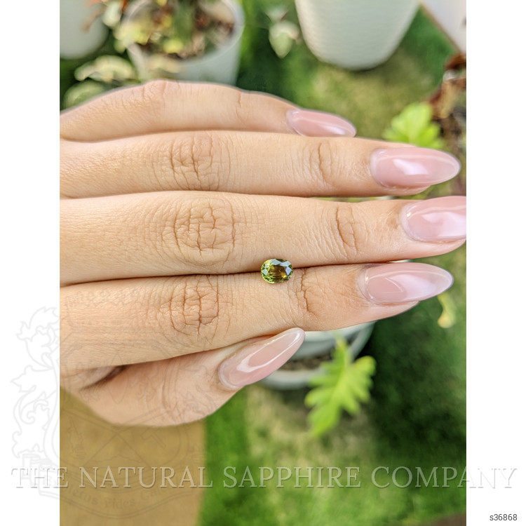 0.83 Ct. Greenish Yellow Sapphire from Madagascar