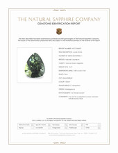 0.67 Ct. Green Sapphire from Madagascar Scan Report