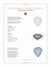 0.70 Ct. Yellowish Brown Sapphire from Madagascar 3 D Scan Report