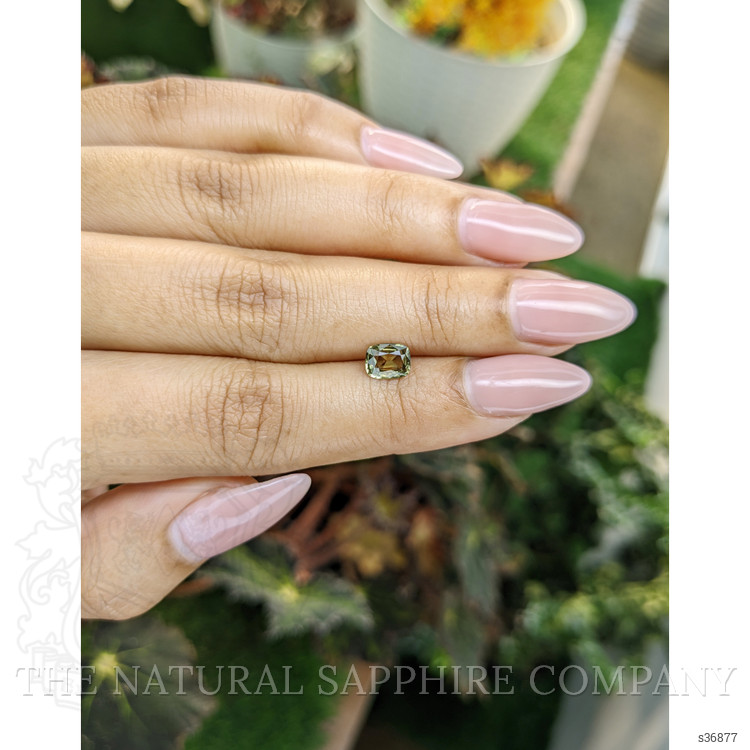 0.87 Ct. Greenish Yellow Sapphire from Madagascar