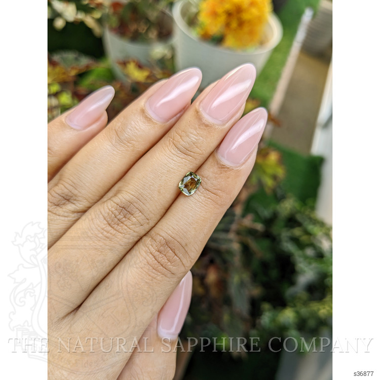 0.87 Ct. Greenish Yellow Sapphire from Madagascar