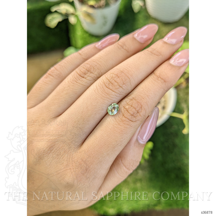 0.80 Ct. Yellowish Green Sapphire from Madagascar