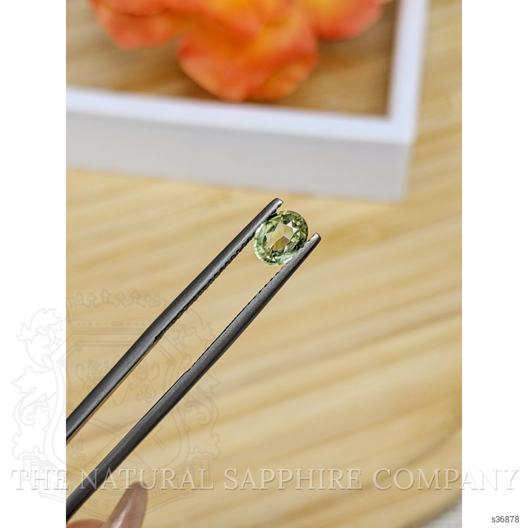 0.80 Ct. Yellowish Green Sapphire from Madagascar