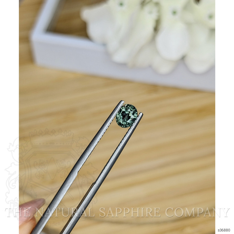 0.91 Ct. Green Sapphire from Madagascar