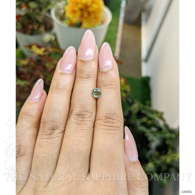 0.86 Ct. Green Sapphire from Madagascar