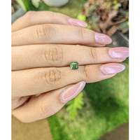 1.55 Ct. Green Sapphire from Madagascar Life Style