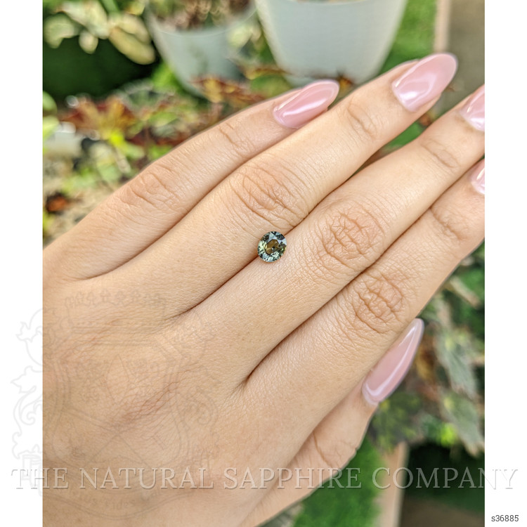 0.88 Ct. Yellowish Green Sapphire from Madagascar